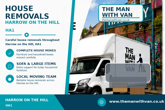 House removals in Harrow on the Hill, HA1