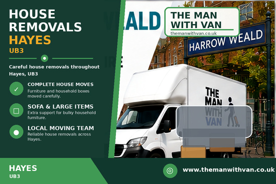 House removals in Hayes, UB3