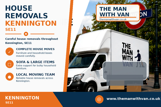 House removals in Kennington, SE11