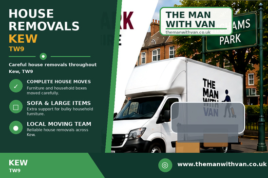 House removals in Kew, TW9