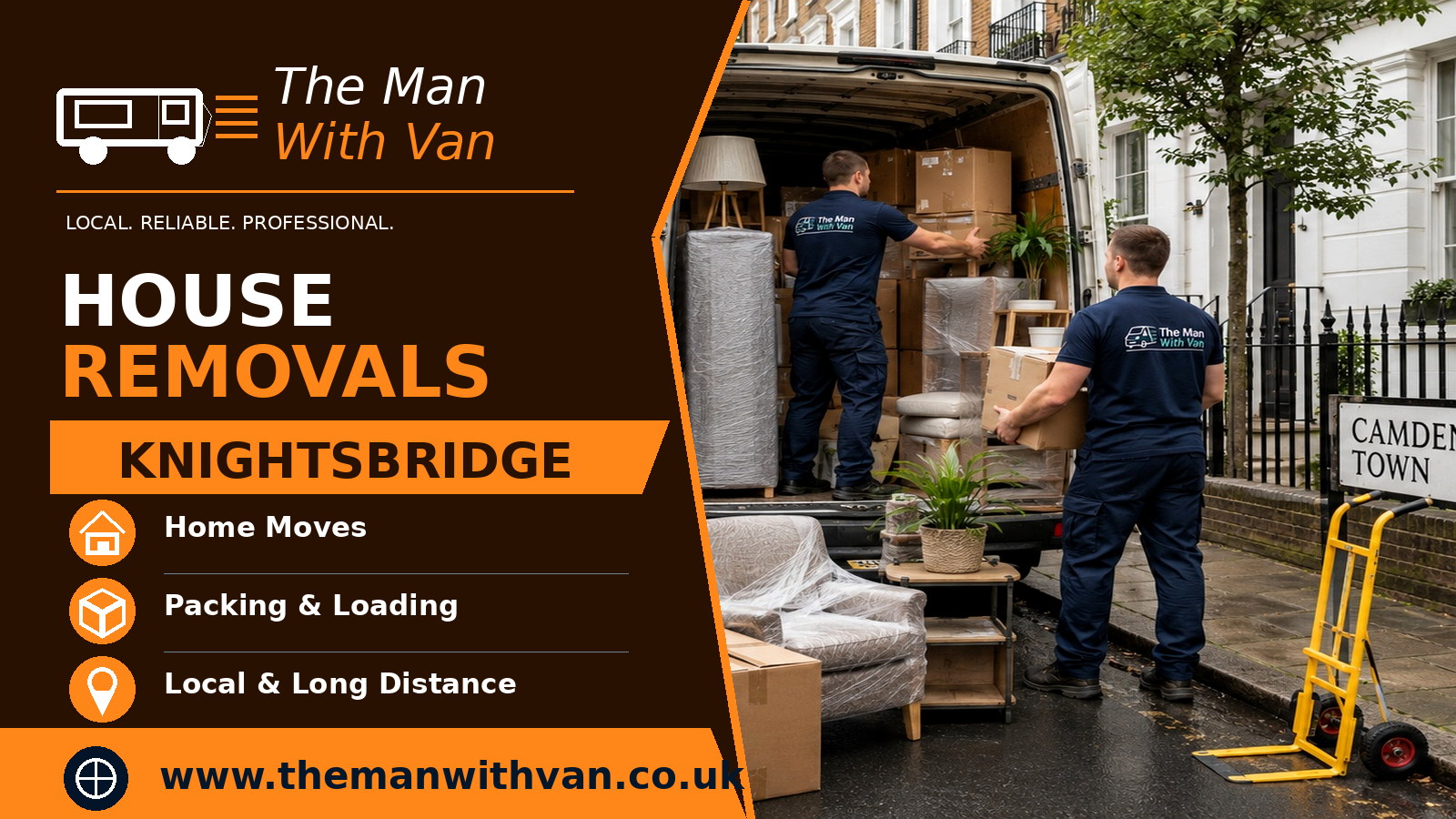 House removals in Knightsbridge, SW1X