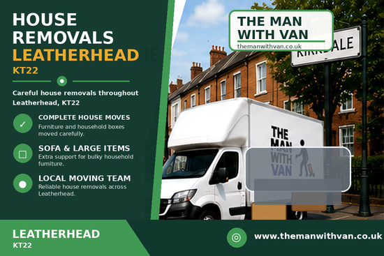 House removals in Leatherhead, KT22