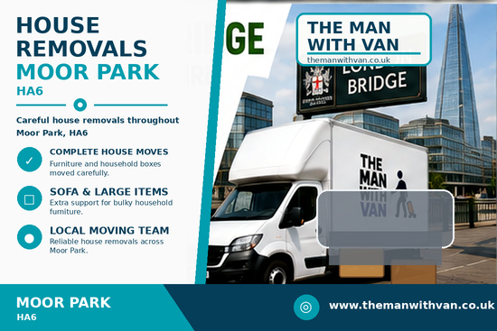 House removals in Moor Park, HA6