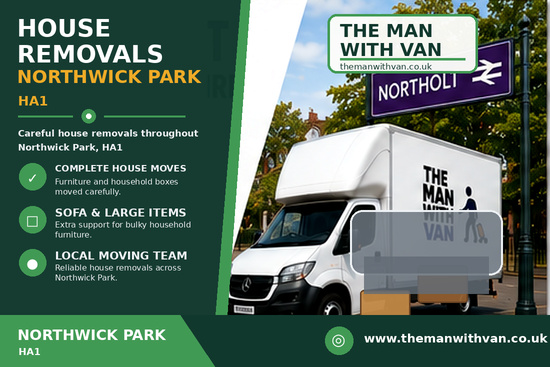 House removals in Northwick Park, HA1