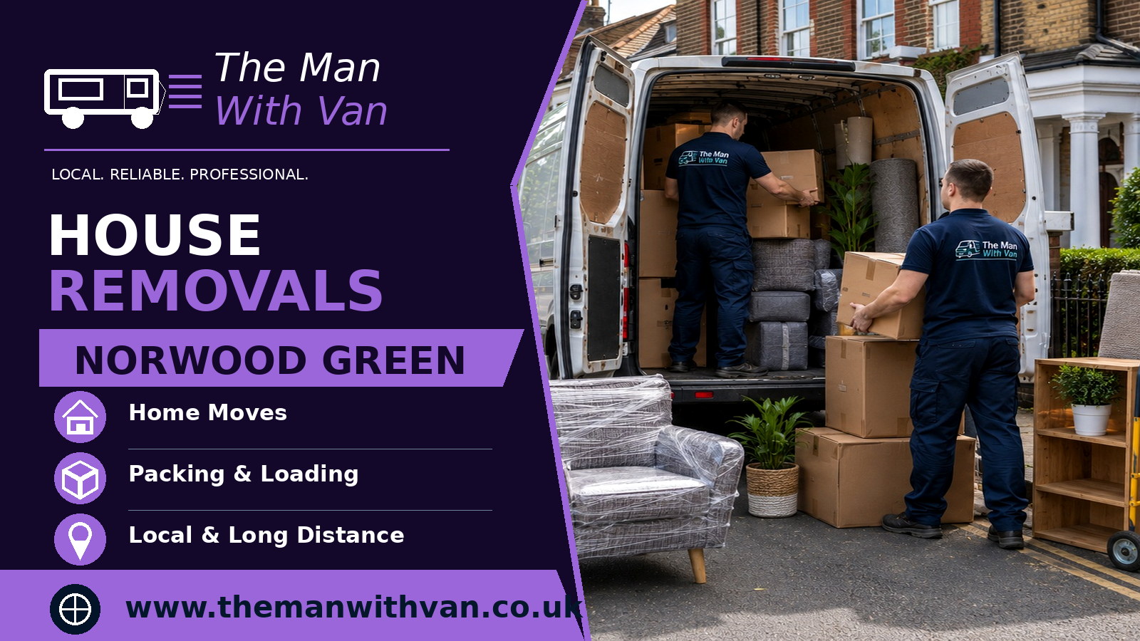 House removals in Norwood Green, UB2