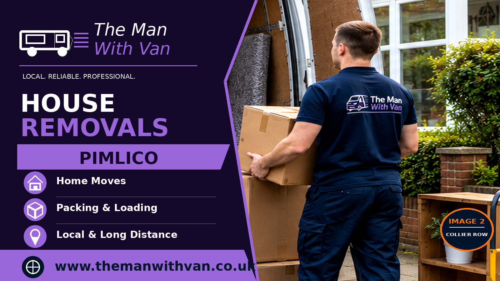House removals in Pimlico, SW1V