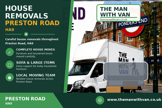 House removals in Preston Road, HA9