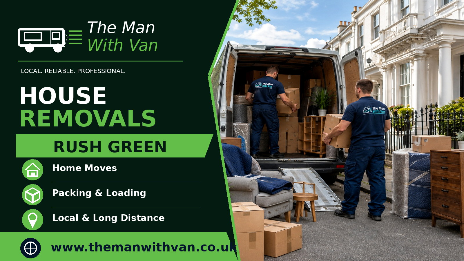 House removals in Rush Green, RM7