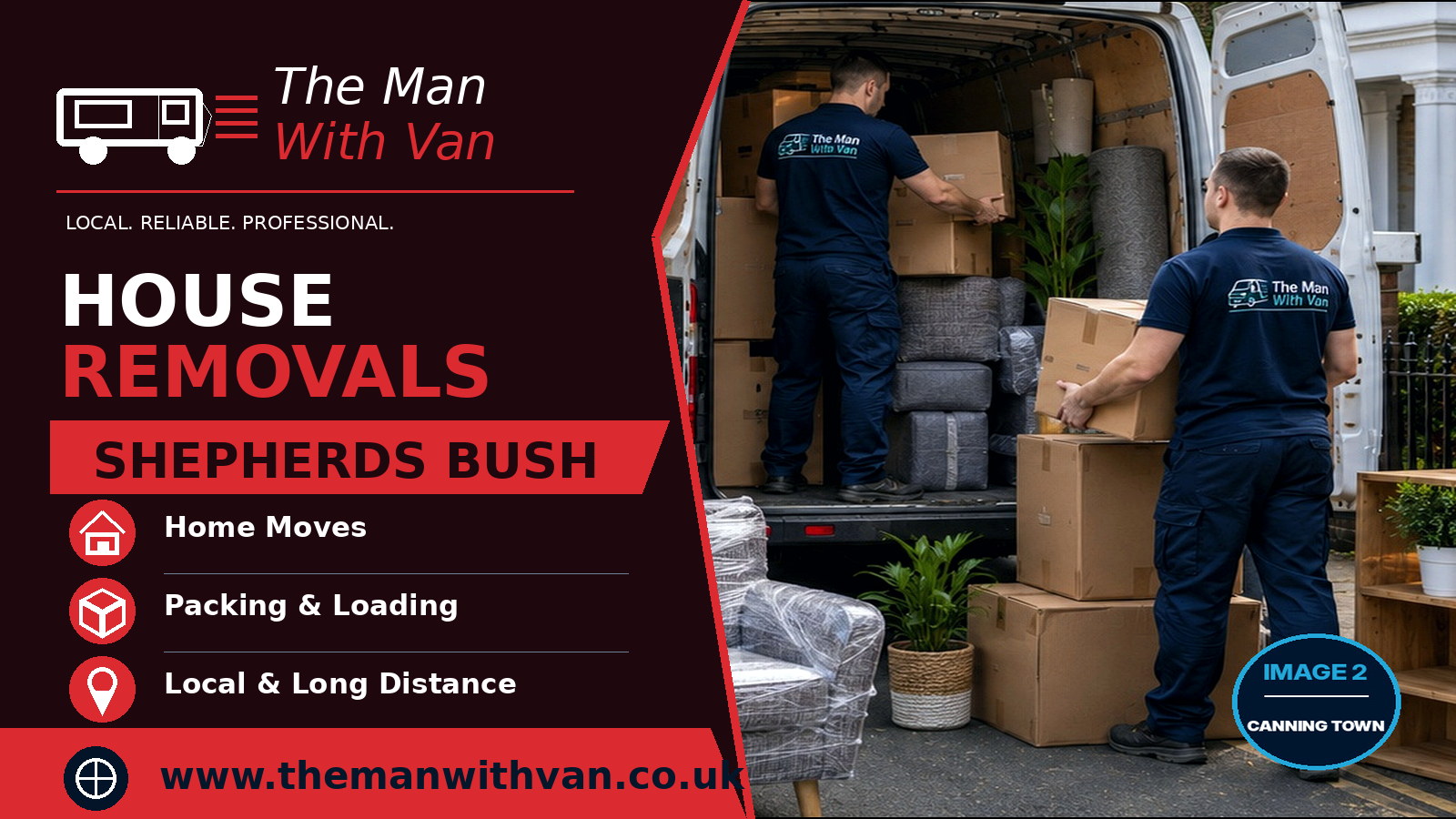 House removals in Shepherd's Bush, W12