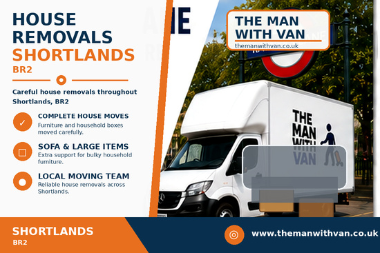 House removals in Shortlands, BR2