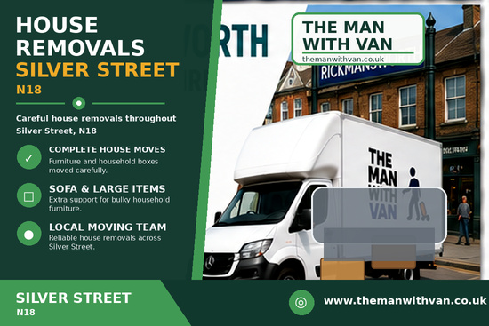 House removals in Silver Street, N18