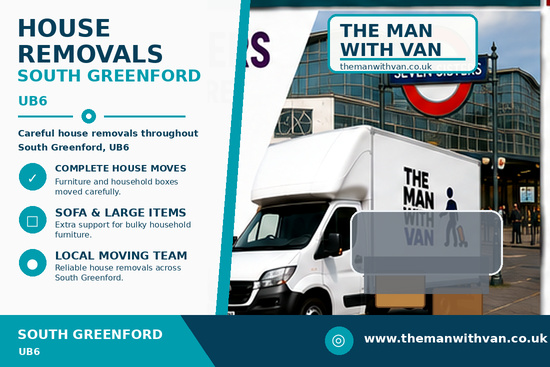 House removals in South Greenford, UB6
