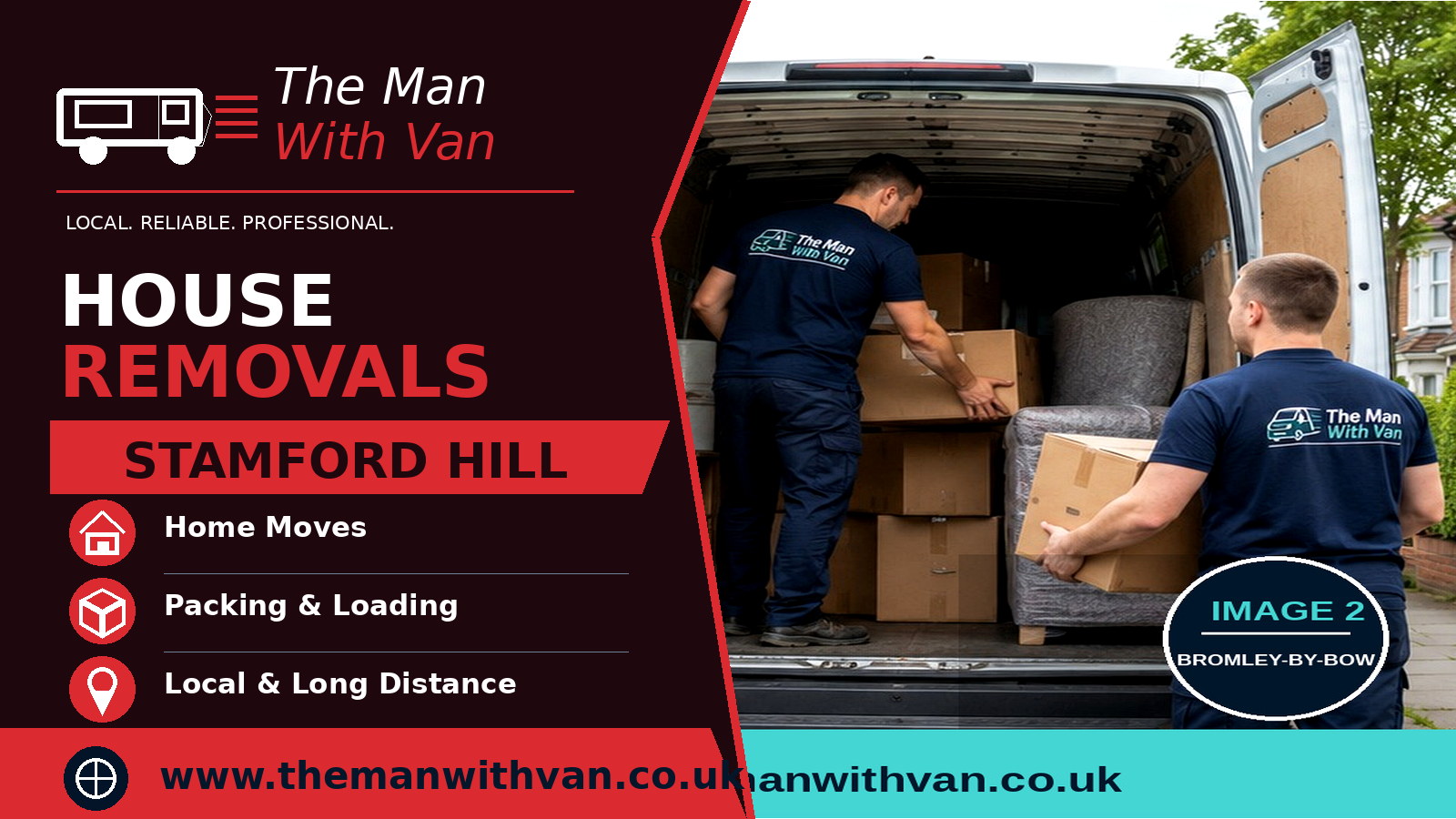 House removals in Stamford Hill, N16
