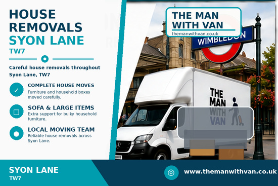 House removals in Syon Lane, TW7
