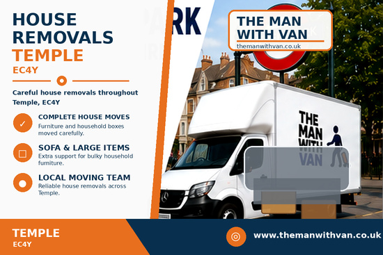 House removals in Temple, EC4Y