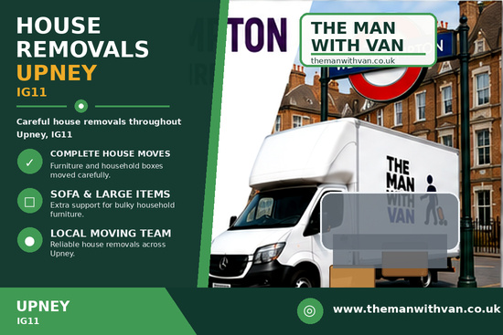 House removals in Upney, IG11