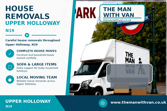 House removals in Upper Holloway, N19