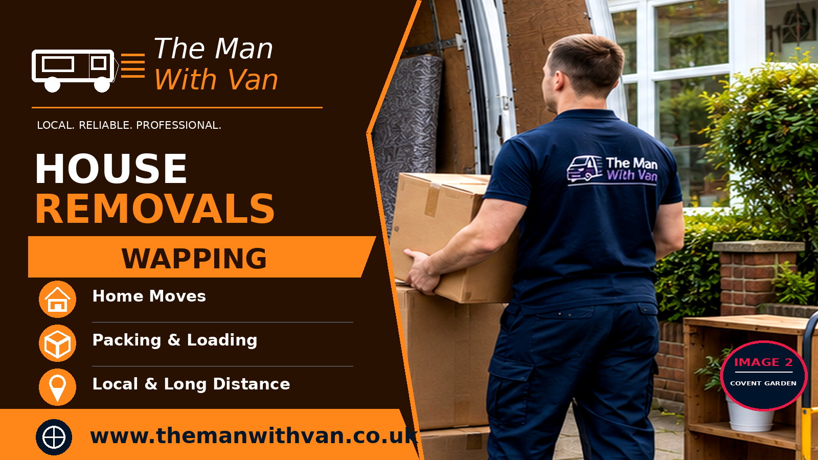 House removals in Wapping, E1W
