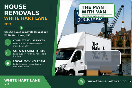 House removals in White Hart Lane, N17