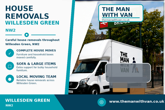 House removals in Willesden Green, NW2