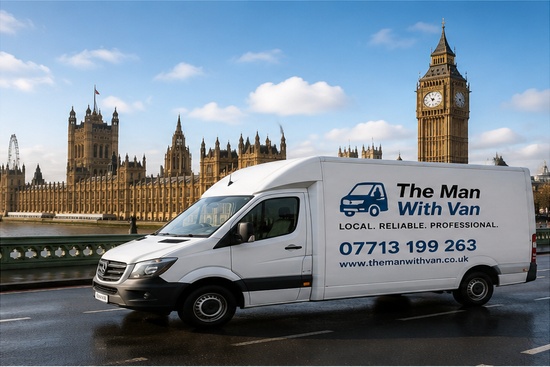 Man with a van in London, showing a clear quote for a move