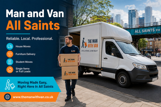 Man and van in All Saints, E14