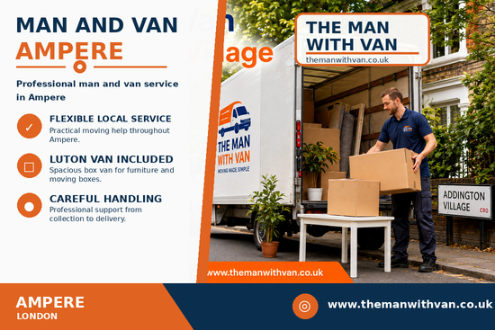 Man and van in Ampere Way, CR0