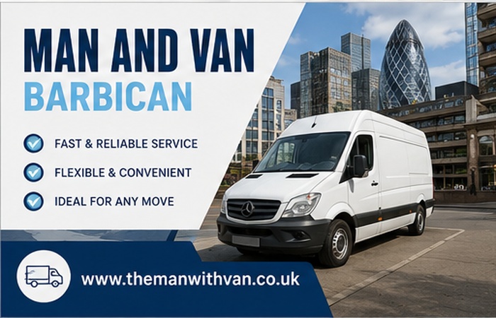 Man and van in Barbican, EC2