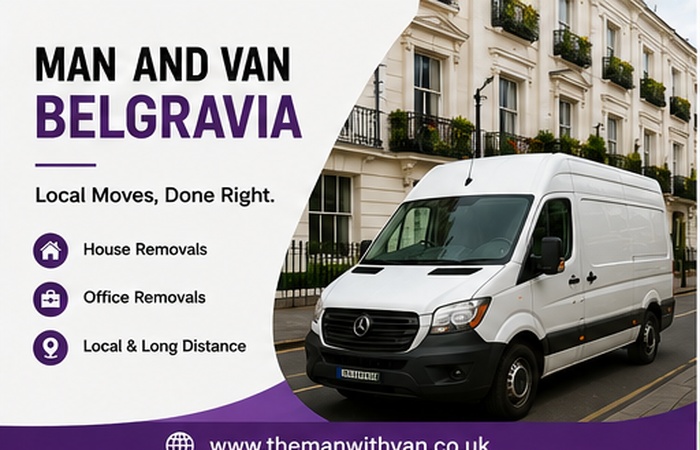 Man and van in Belgravia, SW1X