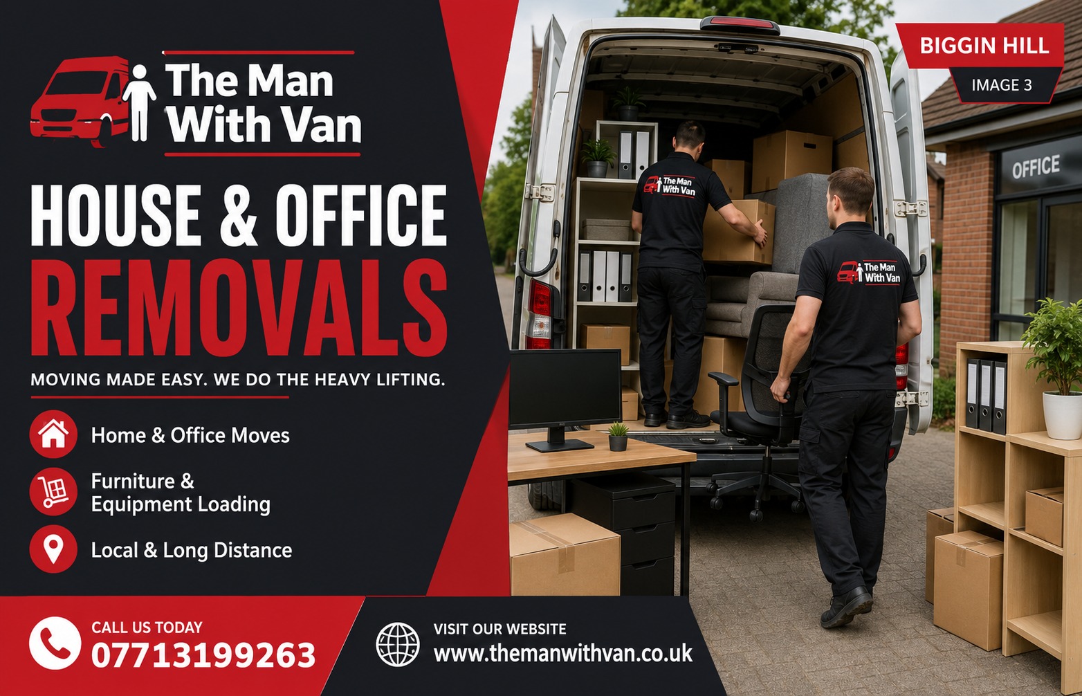 Man and van in Bishopsgate, EC2