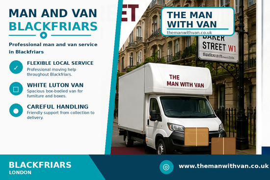 Man and van in Blackfriars, EC4