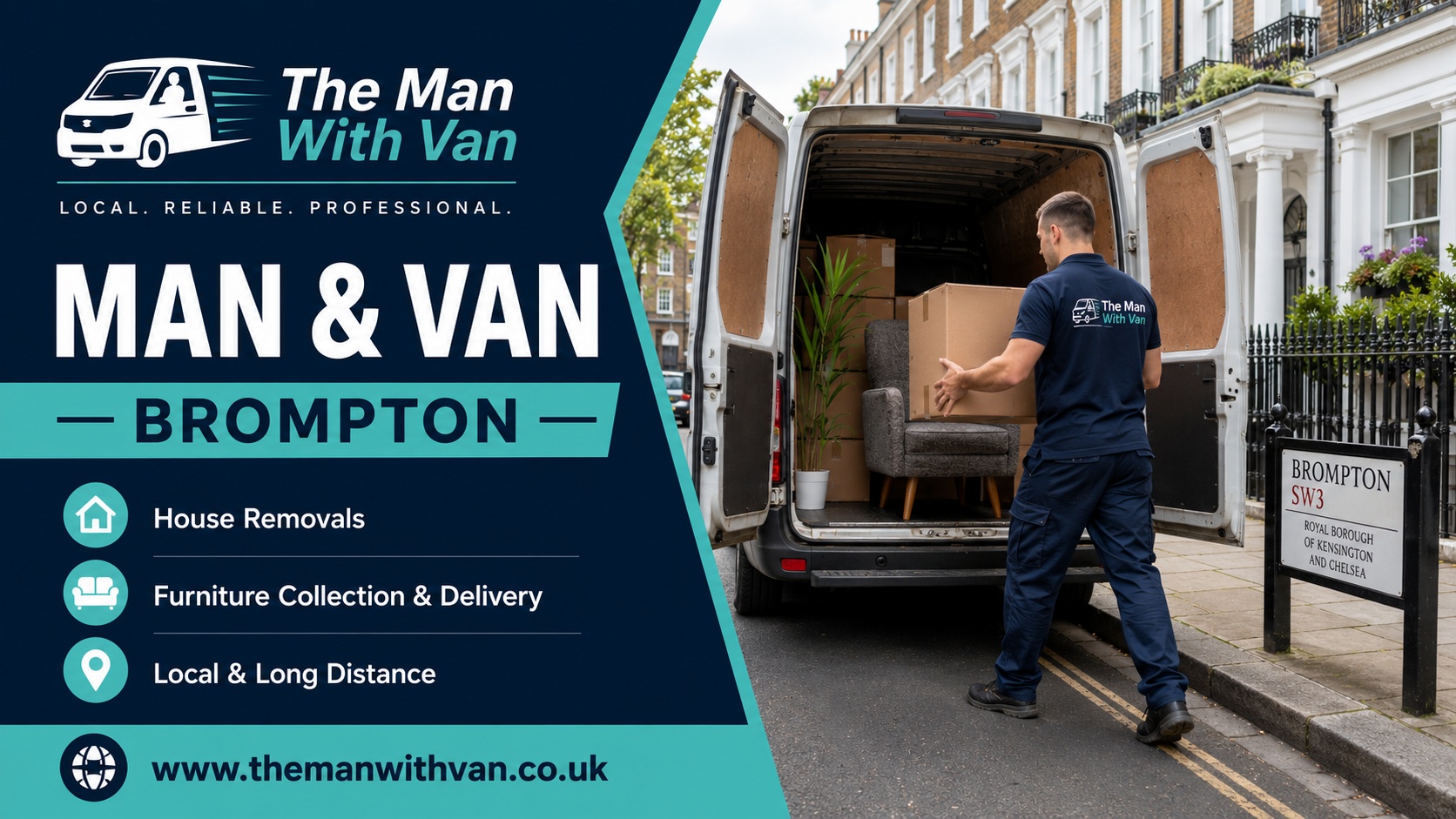 Man and van in Brompton, SW3