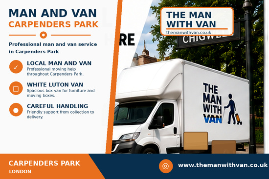 Man and van in Carpenders Park, WD19