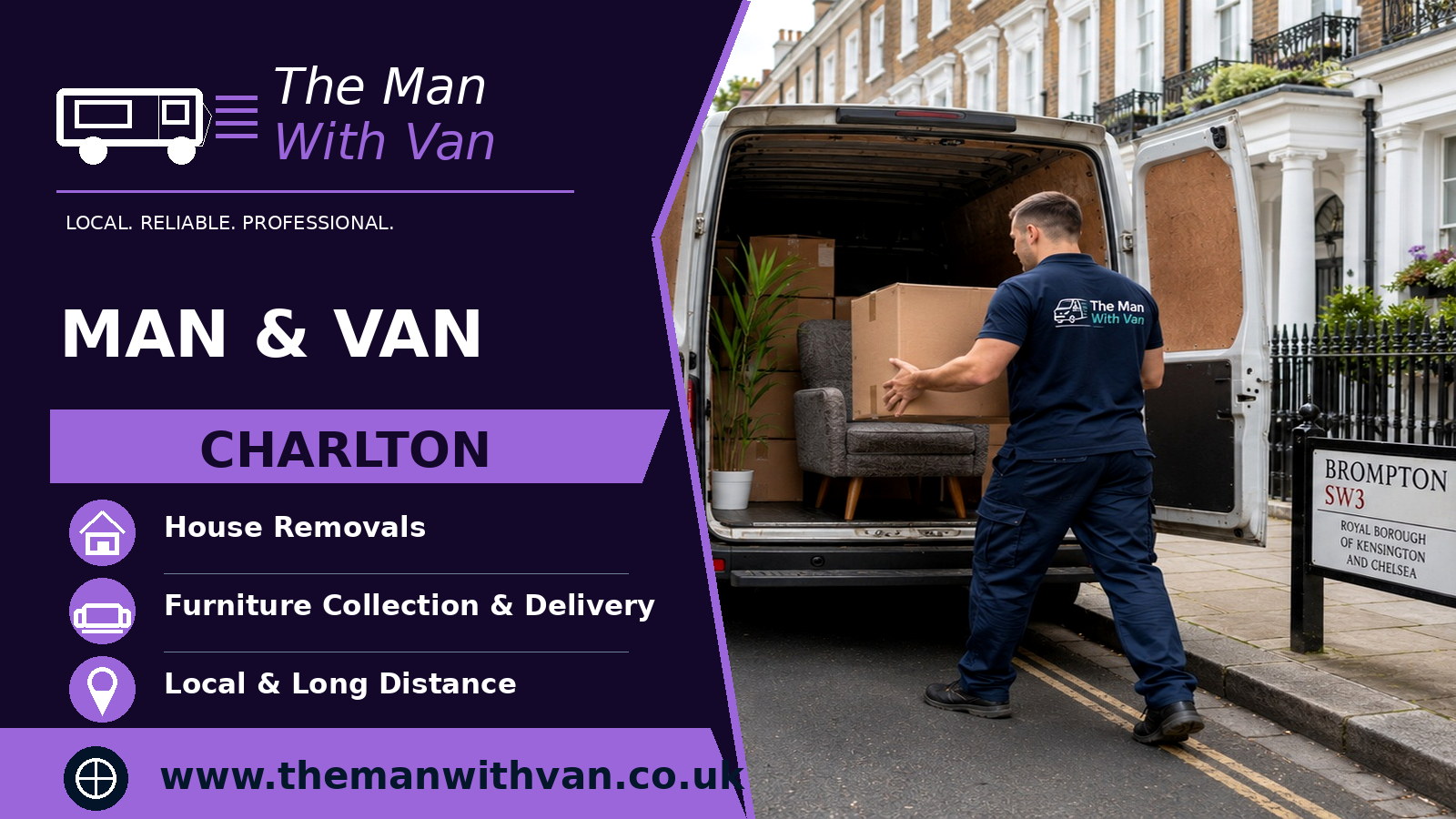Man and van in Charlton, SE7