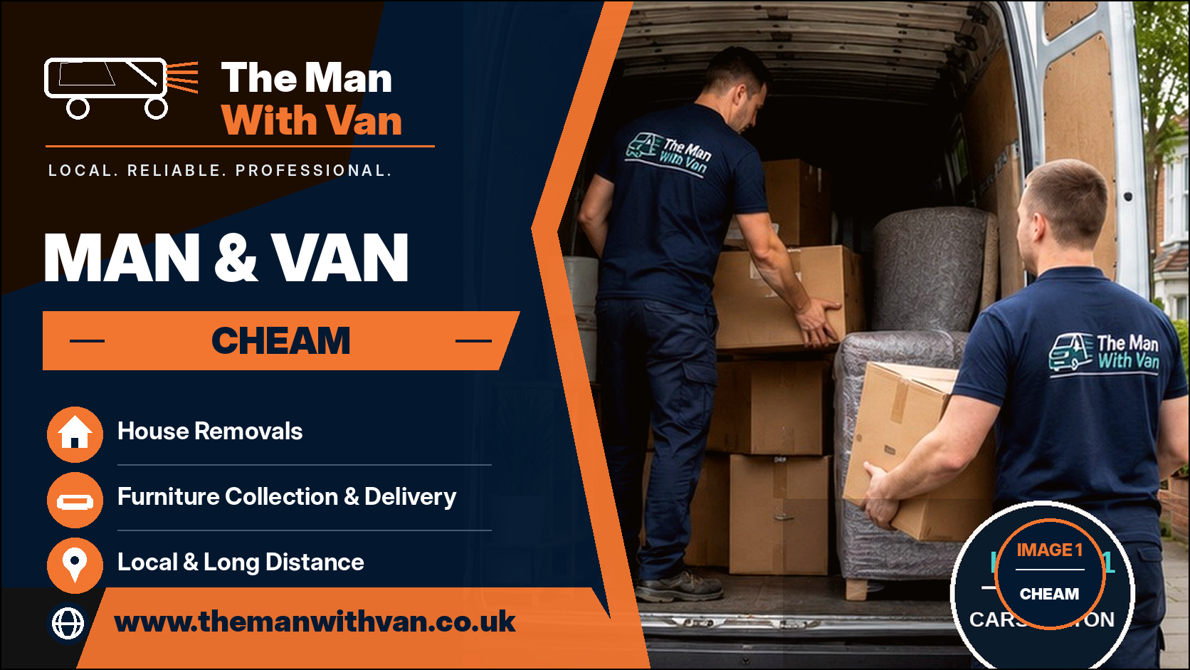 Man and van in Cheam, SM3