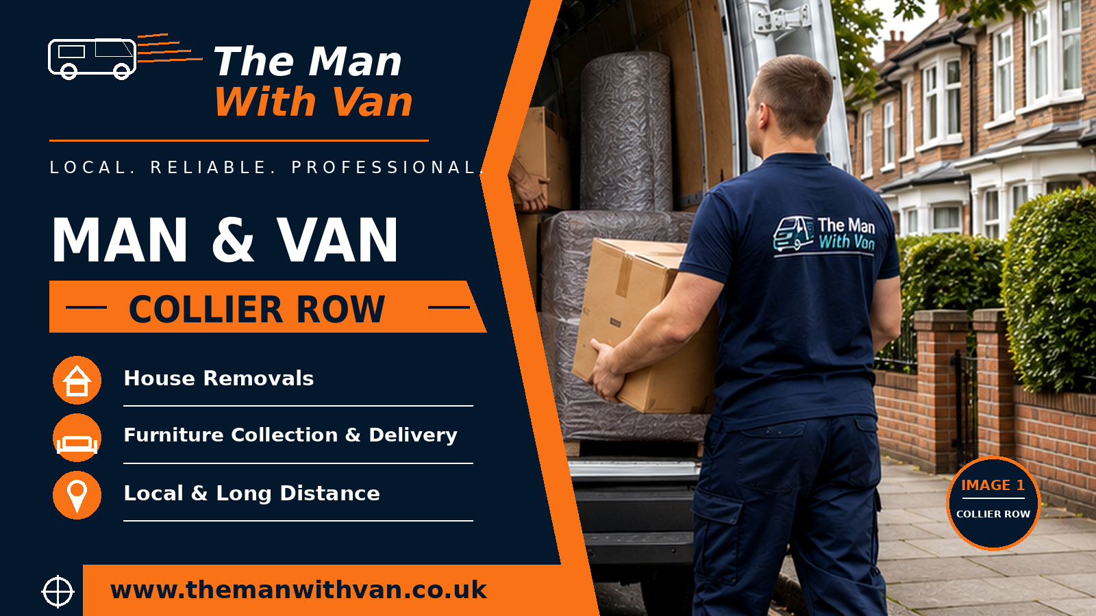 Man and van in Collier Row, RM5
