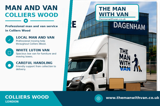 Man and van in Colliers Wood, SW19