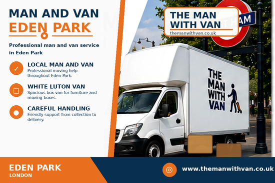 Man and van in Eden Park, BR3
