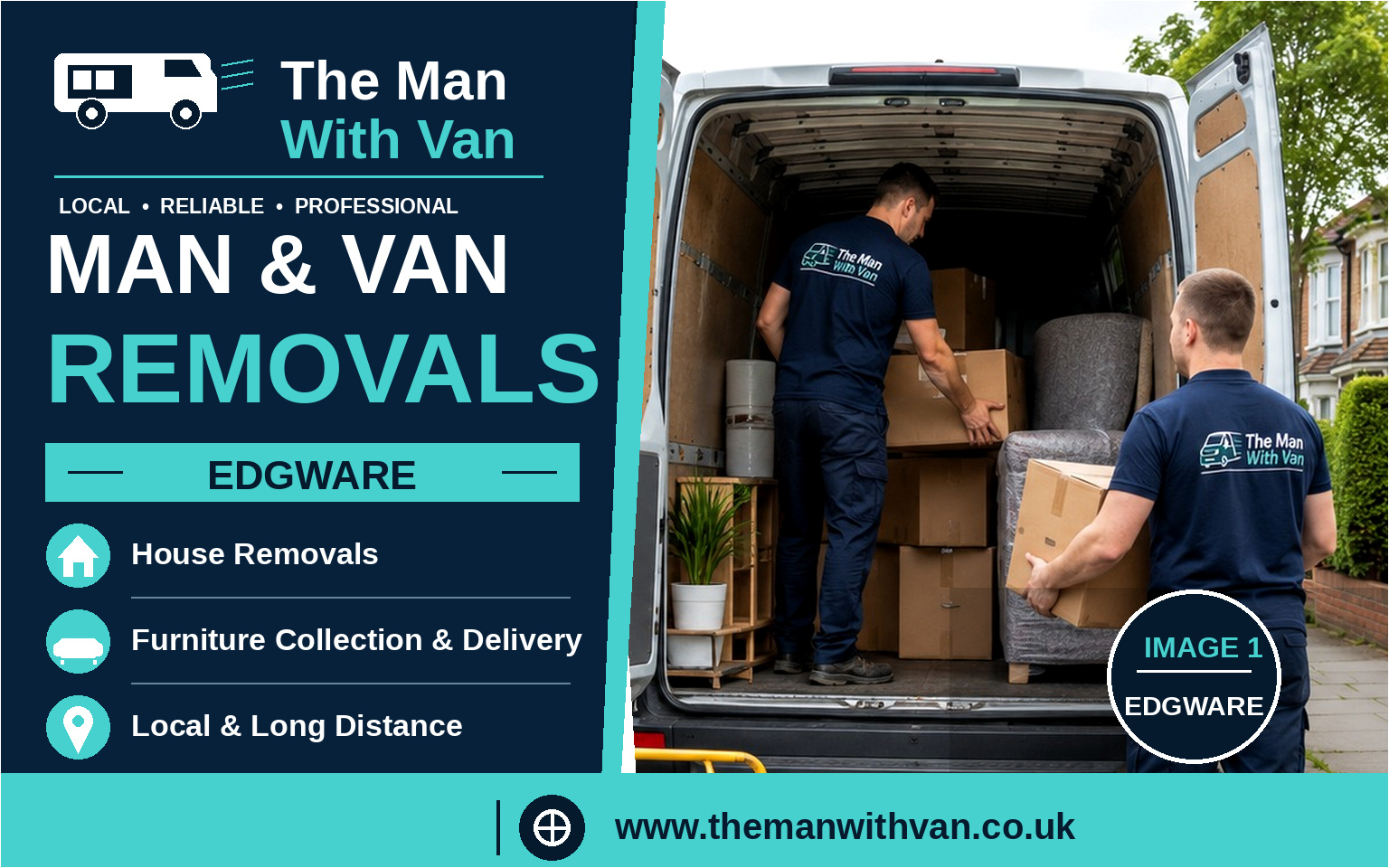 Man and van in Edgware, HA8