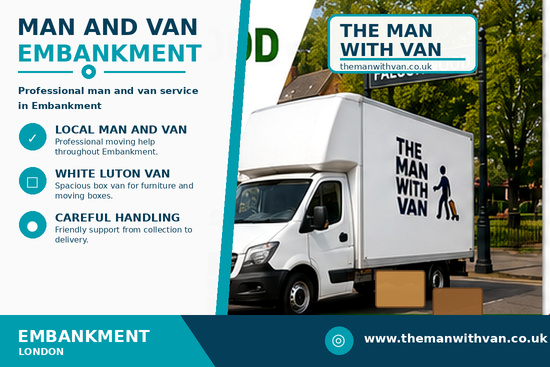 Man and van in Embankment, WC2