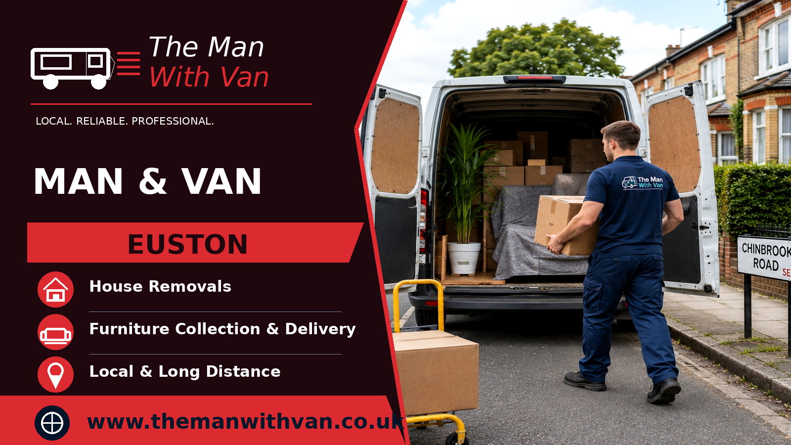 Man and van in Euston, NW1