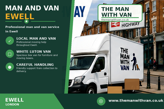 Man and van in Ewell, KT17