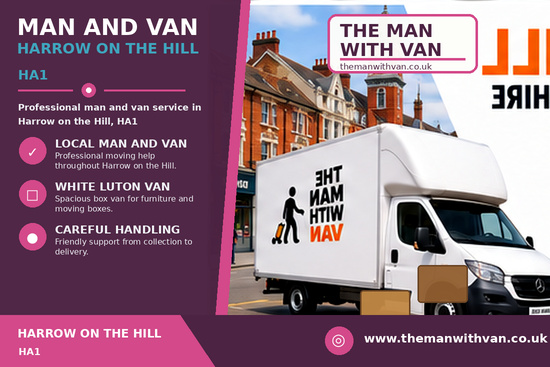 Man and van in Harrow on the Hill, HA1
