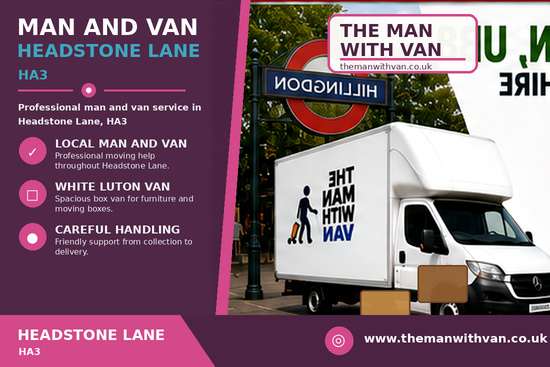 Man and van in Headstone Lane, HA3