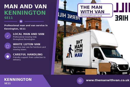 Man and van in Kennington, SE11