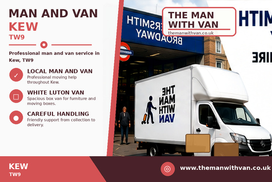 Man and van in Kew, TW9