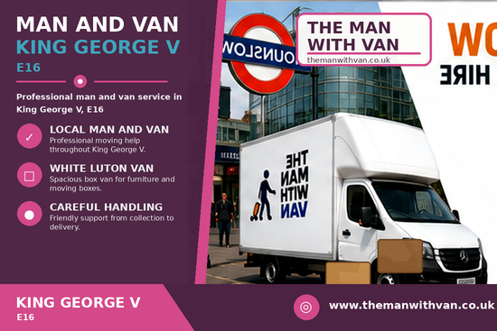 Man and van in King George V, E16