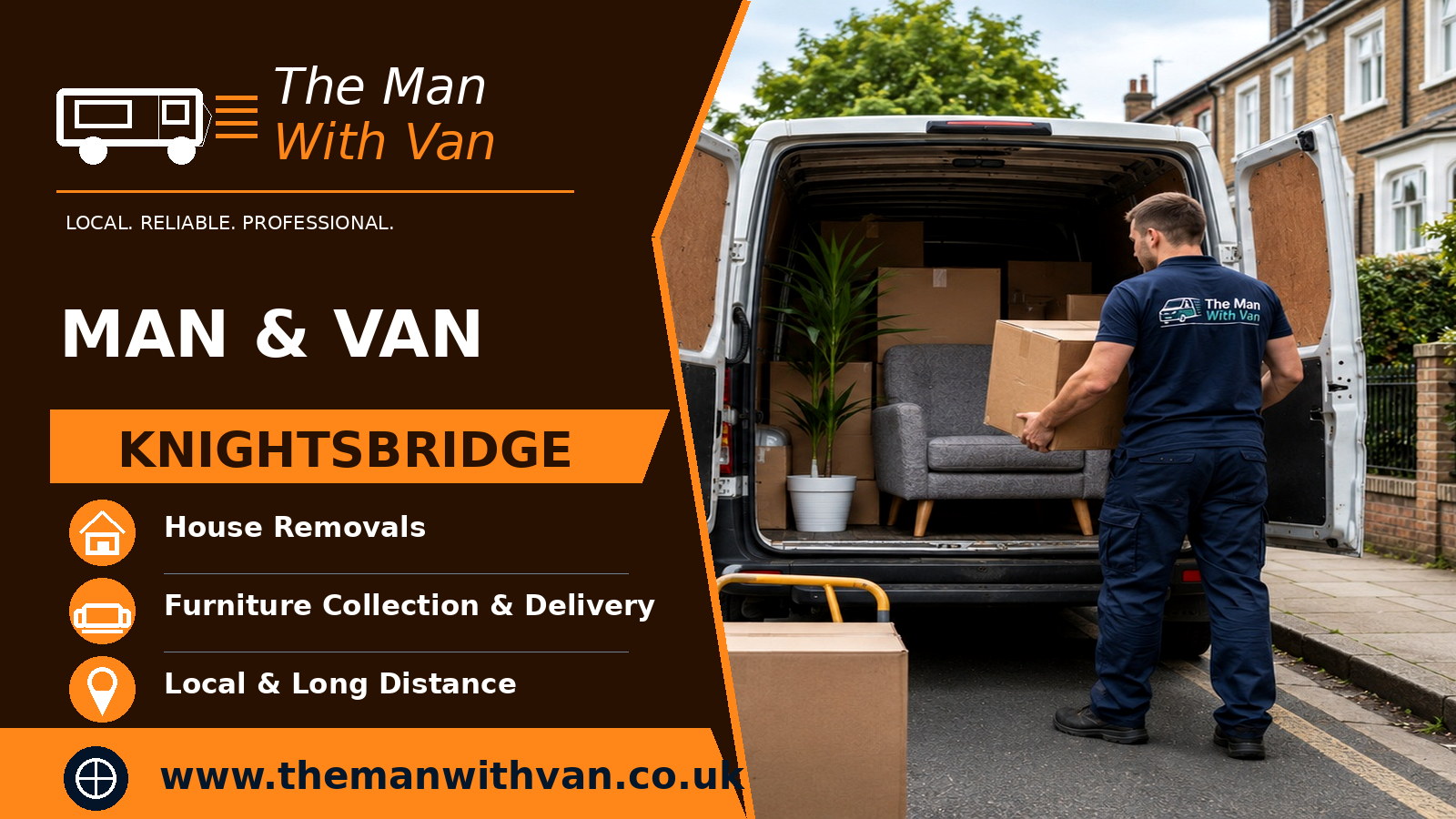 Man and van in Knightsbridge, SW1X