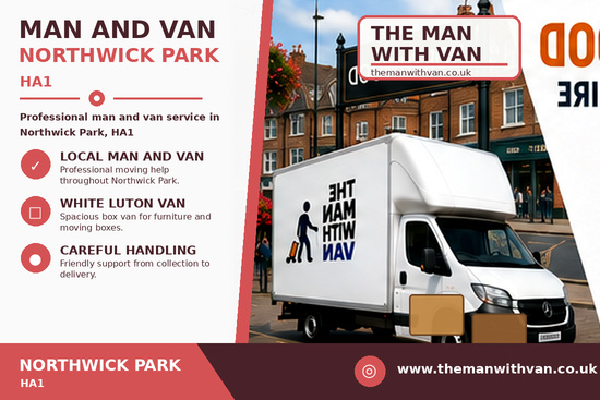 Man and van in Northwick Park, HA1
