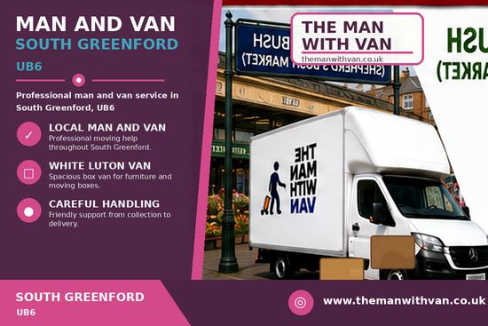 Man and van in South Greenford, UB6